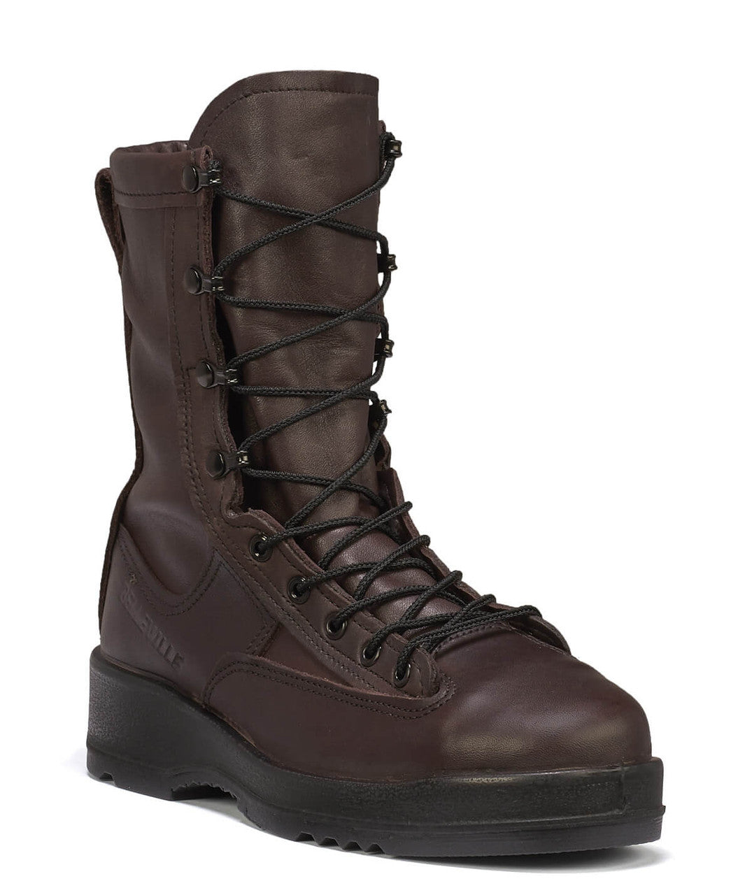 Belleville 330ST brown wet weather steel toe flight boot.