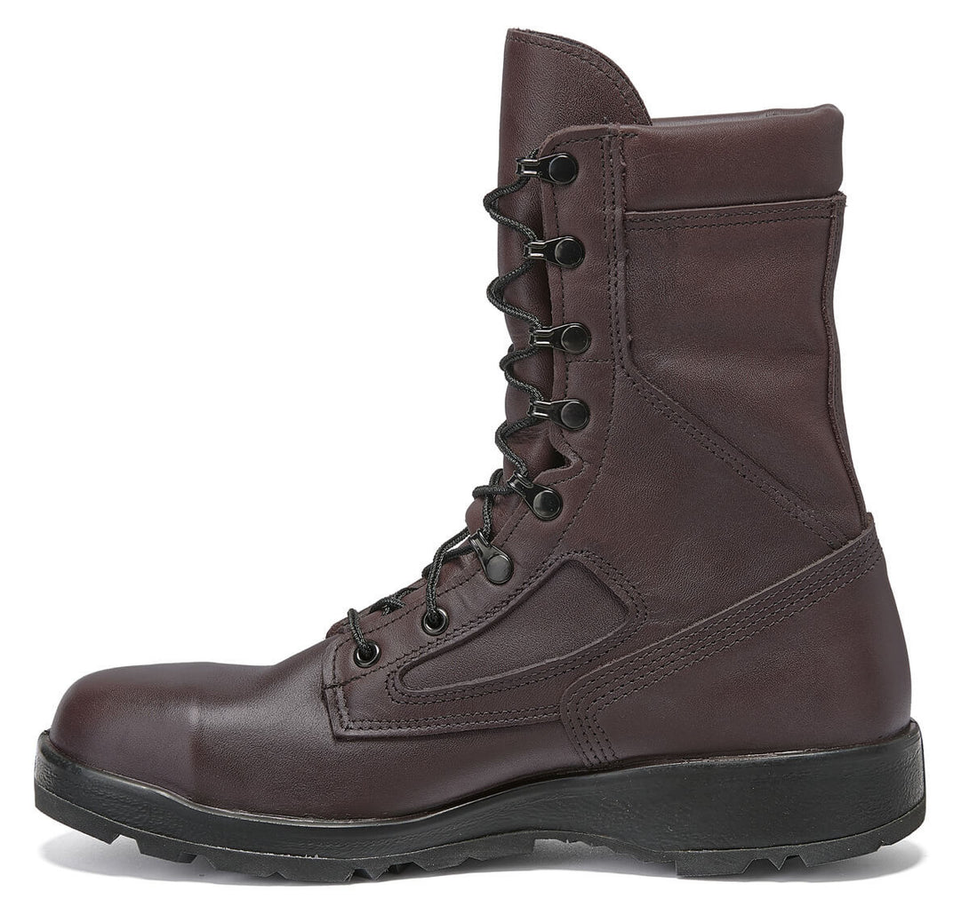 Belleville 339 ST brown US Navy & USMC steel toe aviator boot instep.