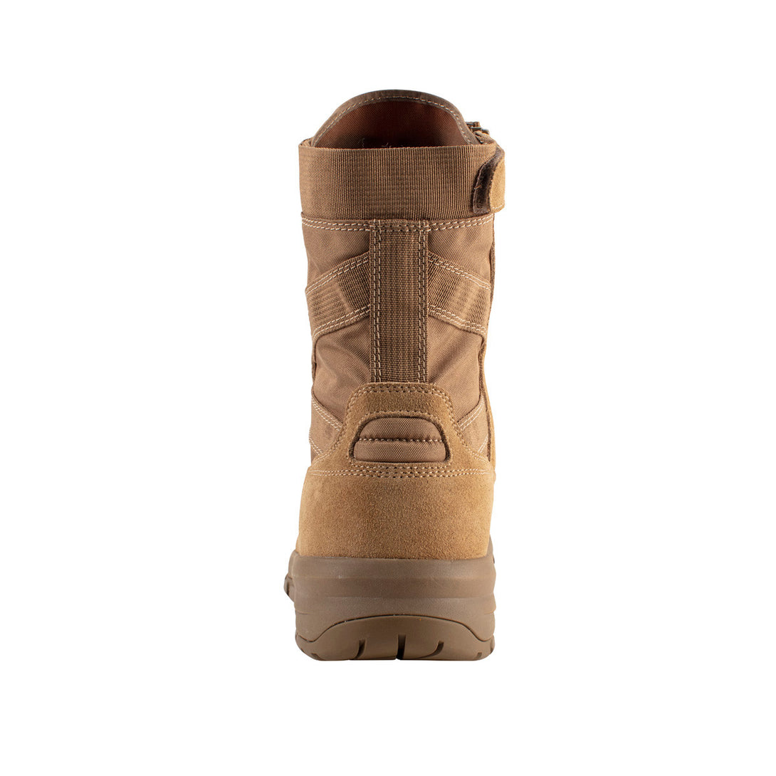 Belleville BV508Z CT Spear Point composite toe side-zip boot back.