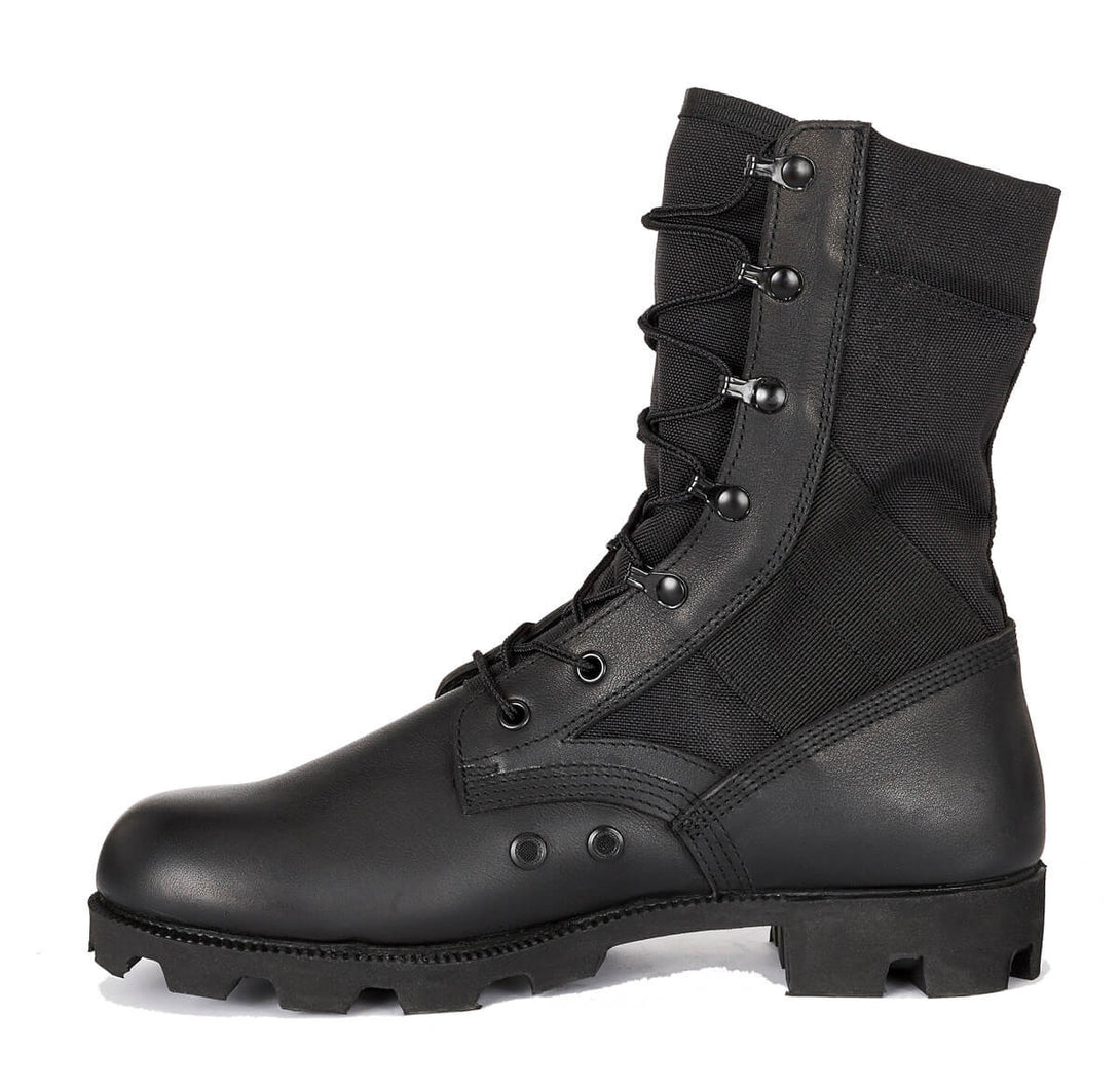 Belleville BV903PR canopy black puncture resistant jungle boot instep.