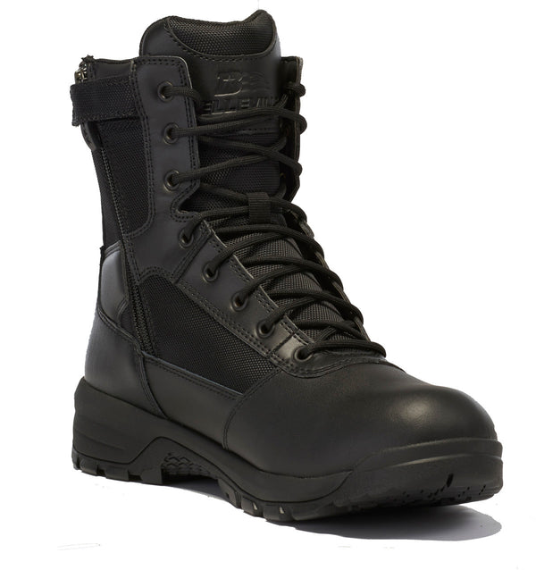 Belleville Spear Point BV918ZWPCT black waterproof composite toe side zip boot.