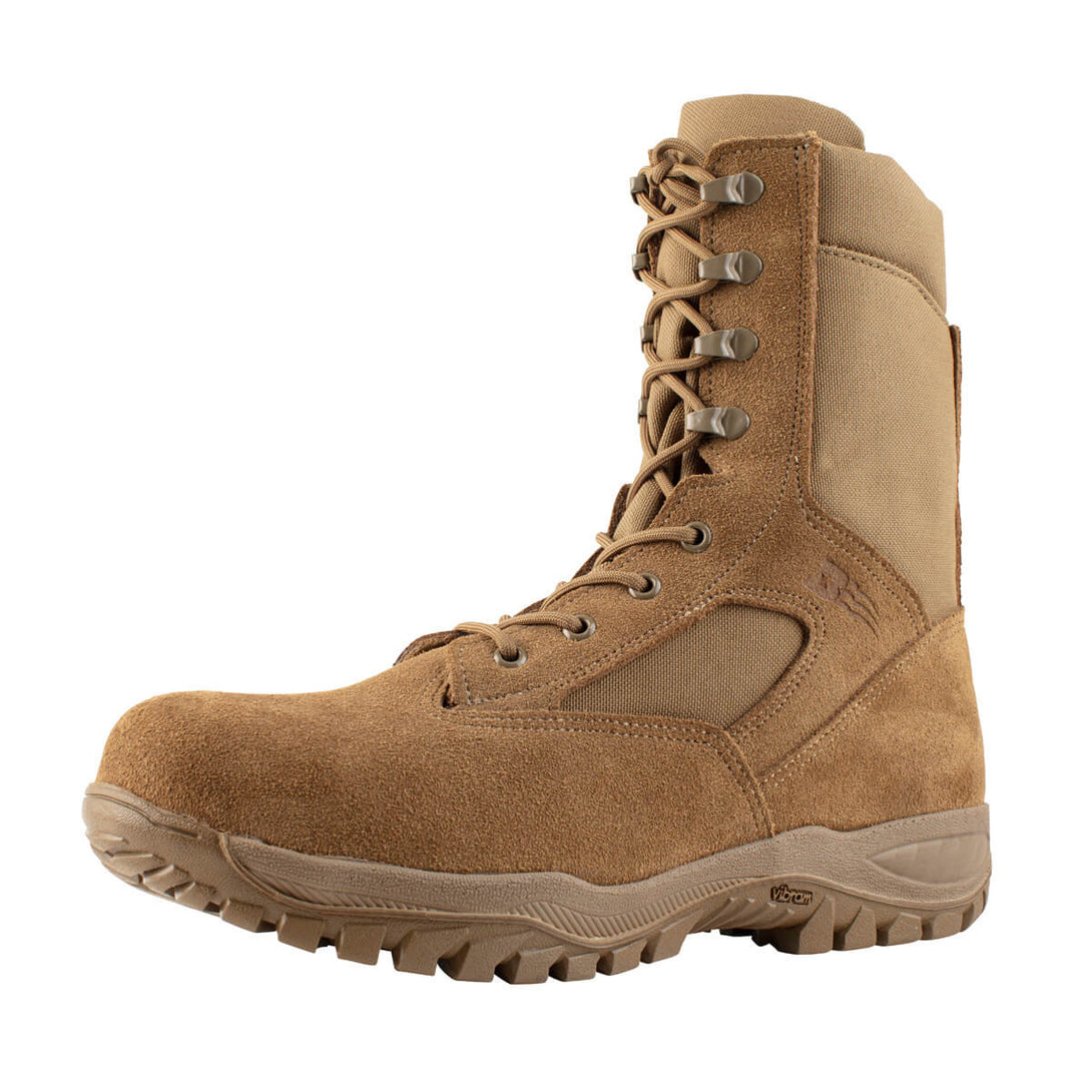 Belleville C312Z CT coyote hot weather side-zip composite toe boot profile.